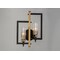 Maxim Lighting Flambeau 2-Light 13" Wide Black / Antique Brass Wall Sconce 16112CLBKAB - alternate 2